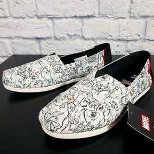 Marvel x TOMS 8.5 flat comfort ortholite shoes